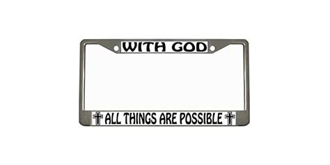 Chrome Metal Auto License Plate Frame