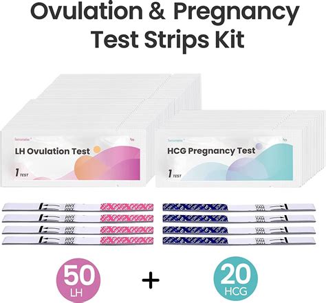 50 Ovulation Test Strips + 20 Pregnancy Test Strips | 99% Accurate ...