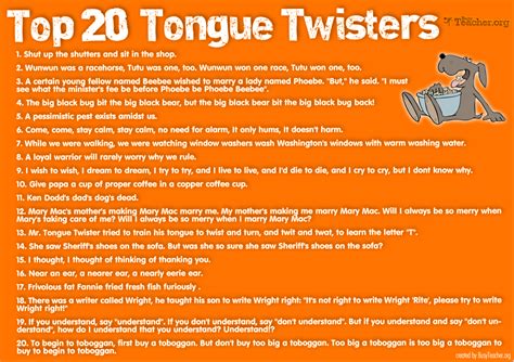 Hardest Tongue Twister In The World 2024 List - Terri Georgeta