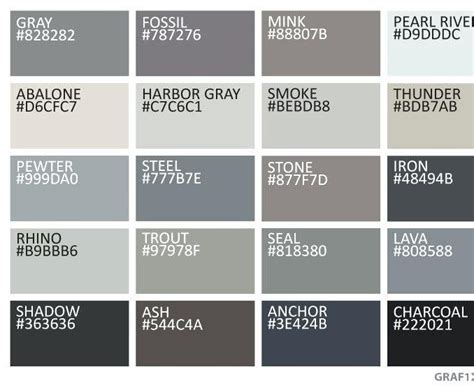 pantone colors with names - Google Search | Grey colour chart, Grey color names, Shades of gray ...