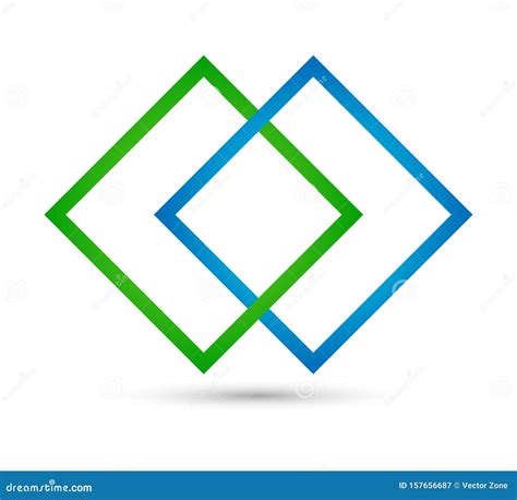 Abstract Square Shaped Business Logo Design Stock Vector - Illustration of shaped, design: 157656687