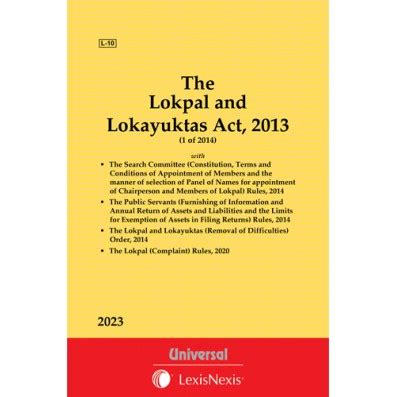 Buy Lokpal and Lokayuktas Act, 2013, 1st edition by LexisNexis in Ebook & Print format ...