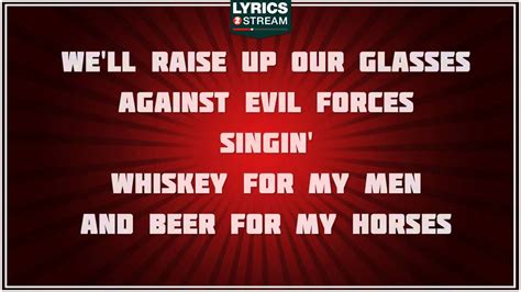 Beer For My Horses - Toby Keith tribute - Lyrics - YouTube