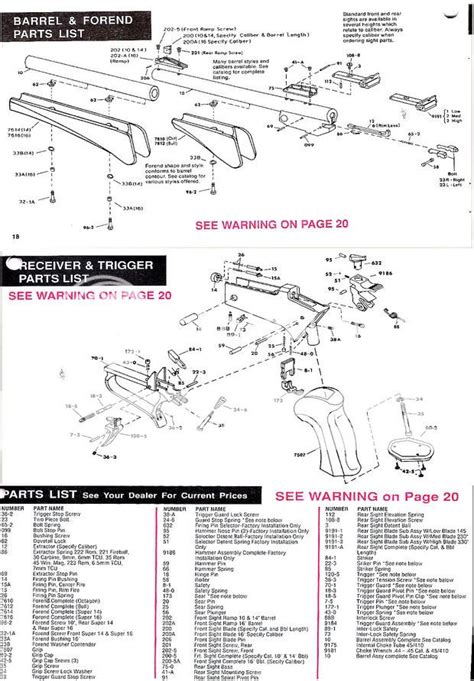 Contender exploded parts view