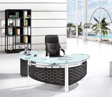 Glass Office Table Executive Desk 2019 Modern Office Furniture Commercial Furniture Workstation ...