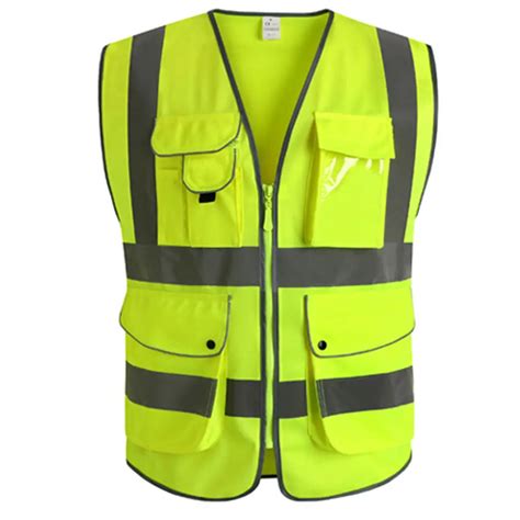 Safurance Unisex High Visibility Reflective Multi Pockets Construction ...