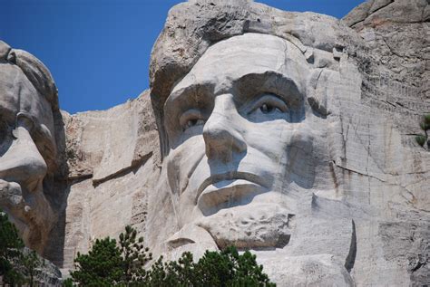 Mount Rushmore, Close up of Abraham Lincoln