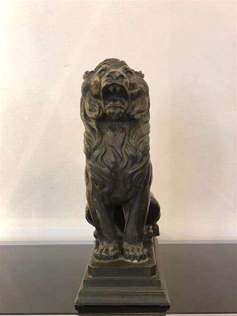 Art Deco Bronze Animal Lion Sculpture For Sale at 1stDibs | art deco ...