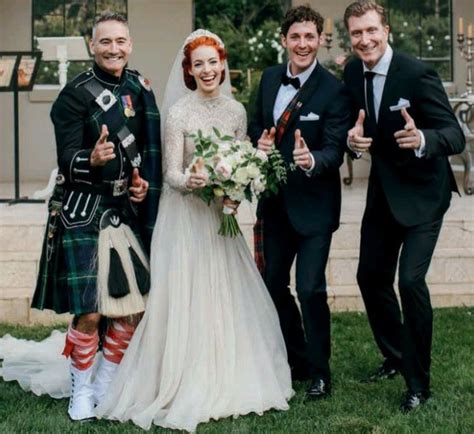 The Wiggles in Emma and Lachy's wedding! Simon is Lachy's groomsmen and Anthony is the bagpipe ...