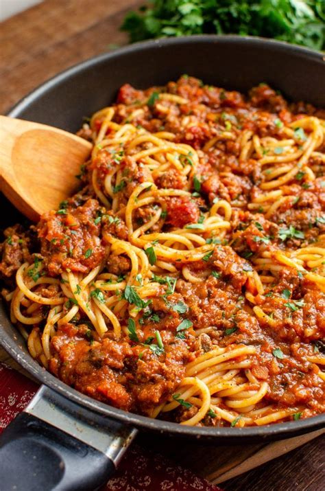 Enjoy a delicious bowl of this homemade low syn Rich Spaghetti bolognese - a firm family f ...