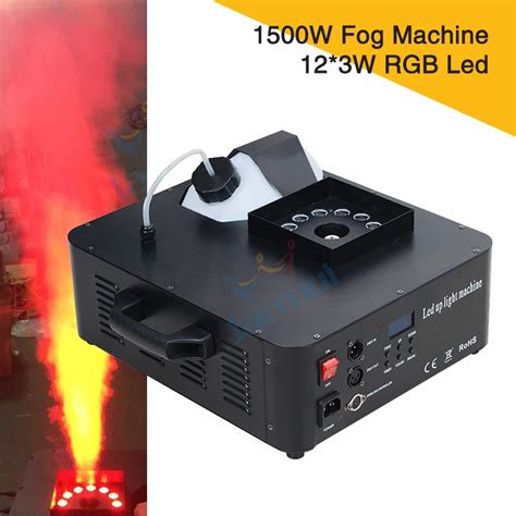 1500w Led smoke machine with 12*3w rgb led colorful stage effect ...