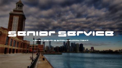 Senior Service Font : Download Free for Desktop & Webfont