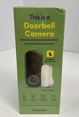 Kangaroo Doorbell Camera, Chime Included | eBay