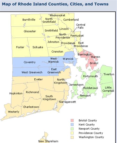 Rhode Island map | Rhode island, Island county, Rhode island history