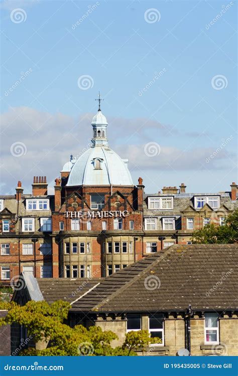 View of the Hotel Majestic from Harrogate Town Centre. Editorial Image ...