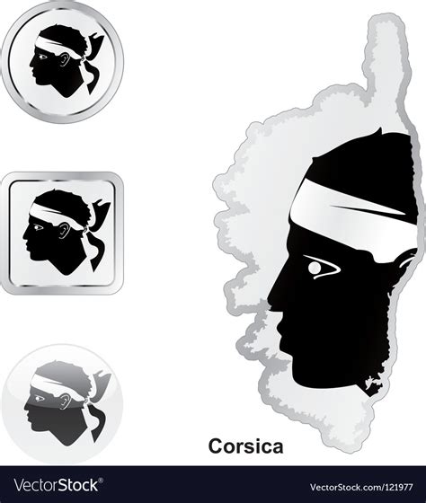 Corsica flag Royalty Free Vector Image - VectorStock