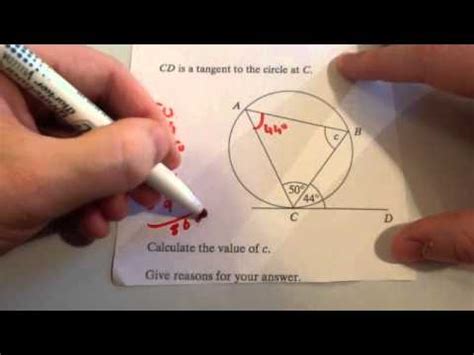 Circle Theorems Worksheet Corbettmaths