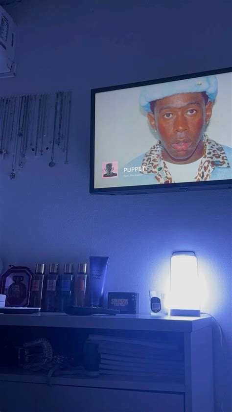 tyler the creator, igor, aesthetic, ambient light, tv, spotify, music ...