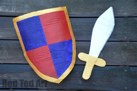 DIY Knights Costume Shield - Red Ted Art's Blog