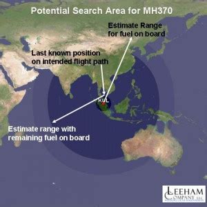 Potential search area for MH370 - Leeham News and Analysis