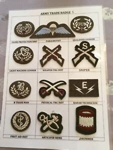 ARMY TRADE/SKILLS AND QUALIFICATION BADGES | eBay