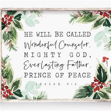 He Will Be Called Wonderful Counselor Mighty God Everlasting - Etsy