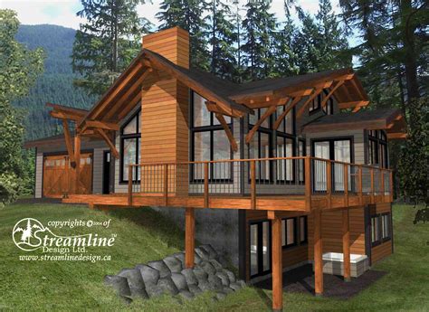 Emma Lake Timber Frame Plans - 3937sqft - Streamline Design