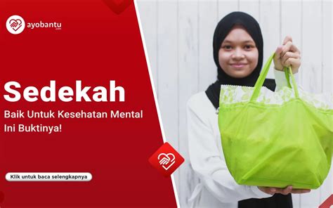 Sedekah Baik untuk Kesehatan Mental, Ini 4 Buktinya!