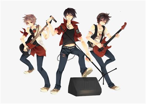 New Year Songs - Anime Rock Band Png Transparent PNG - 626x518 - Free ...