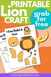 Free Printable Lion Craft Template