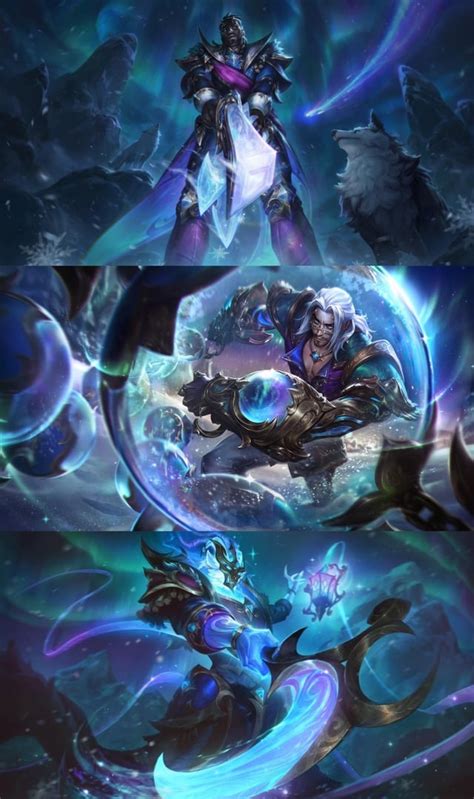 Winterblessed Hwei, Senna, Thresh, Lucian, Camille, Annie, Sylas ...