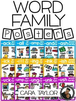 Word Family Posters in 2024 | Word families, Family poster, Phonics ...