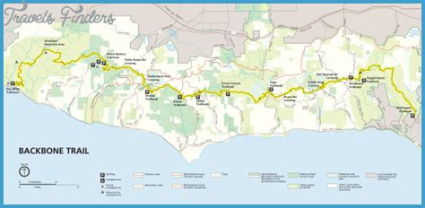 Santa Monica Mountains Hiking Map - TravelsFinders.Com