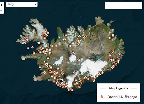 Icelandic Saga Map | Viking Archaeology