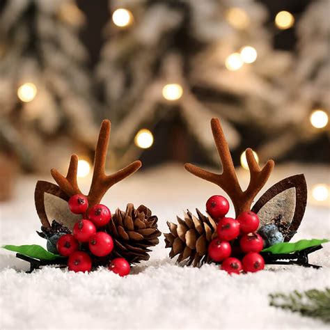 Handmade Christmas Hair Clips – Minem