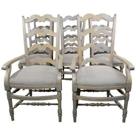 French Country Ladder Back Painted Dining Chairs, Set of 8 | Chairish