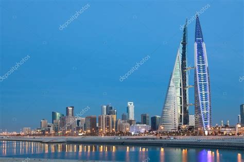 Manama skyline at night, Bahrain – Stock Editorial Photo © philipus #93143778