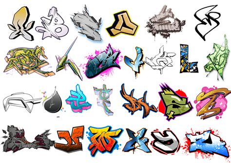 Graffiti Alphabet - ClipArt Best