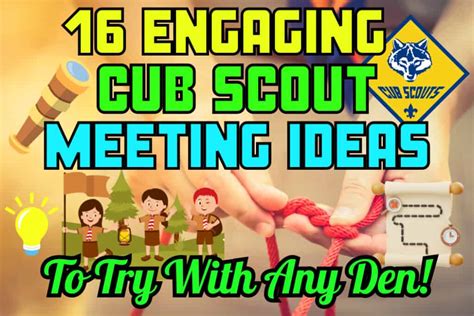 How to Plan Cub Scout Meeting Activities (With 16+ Ideas) - ScoutSmarts