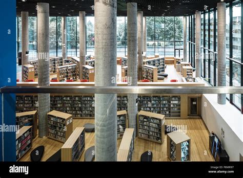 Birmingham Library. Interior view of the Birmingham Library Stock Photo ...