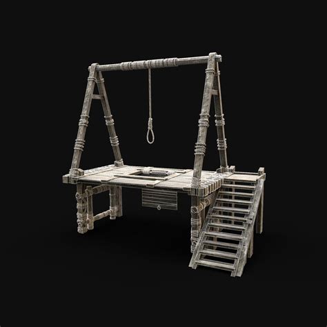 Medieval Gallows - 3D Model by Enterables