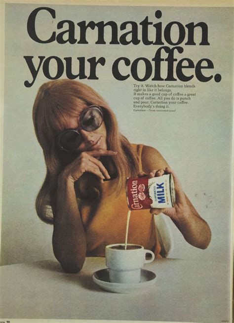 Carnation Evaporated Milk & Coffee Magazine Advertisement Ad February 1970 Vintage Retro | Retro ...