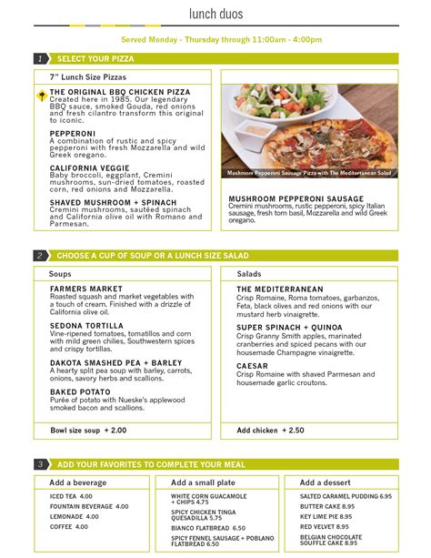 California Pizza Kitchen Menu | FieStund