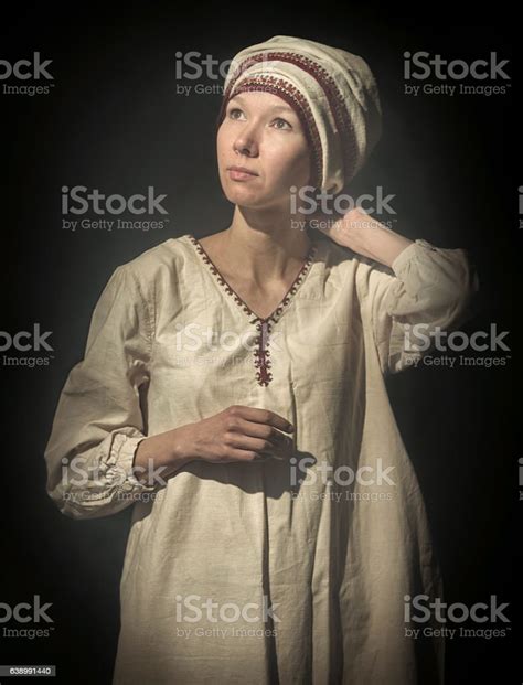 Woman From Finnougric People Stock Photo - Download Image Now - 30-39 ...