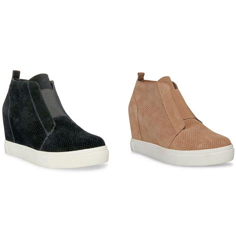 Steve Madden Suede Wedge Sneakers – Central Outlets