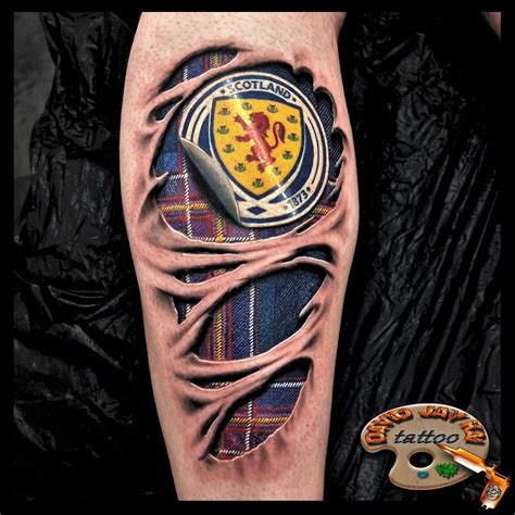 Tattoo artist creates incredibly realistic Celtic, Rangers, Hibs and Hearts badge designs | The ...