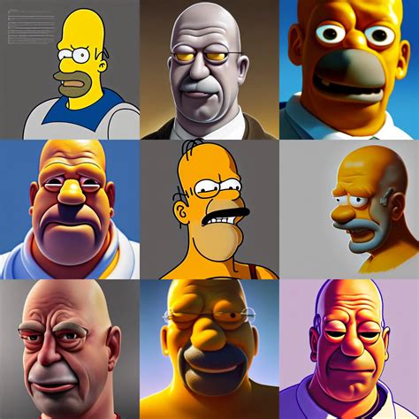 portrait of real life homer Simpson, highly detailed, | Stable Diffusion