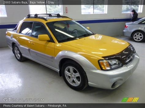 Baja Yellow - 2003 Subaru Baja - Gray Interior | GTCarLot.com - Vehicle ...