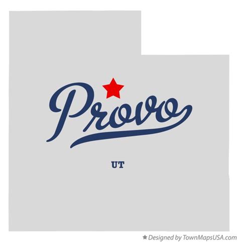 Map of Provo, UT, Utah