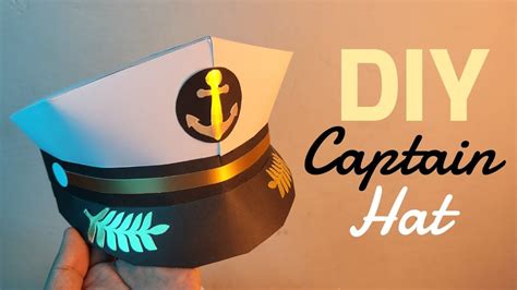 How to make a Paper Captain Hat (Marine Hat) quick and easy- Momuscraft | Paper hat diy, Sailor ...